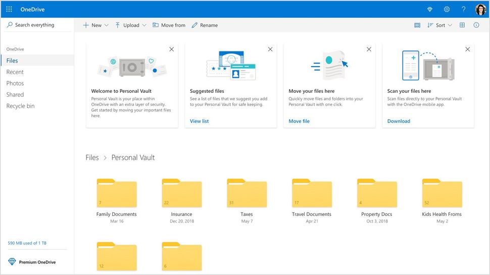 Onedrive Personal Vault Secure Storage Now Available Worldwide