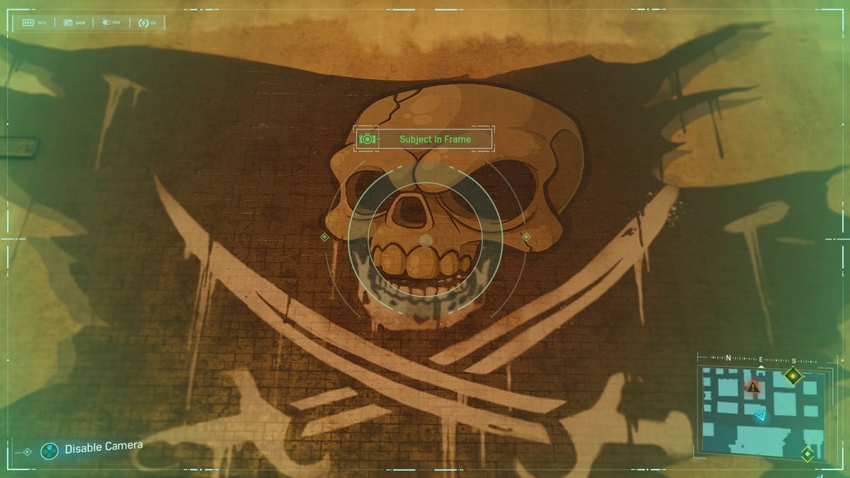Spider-Man Secret Photo Op of pirate flag graffiti