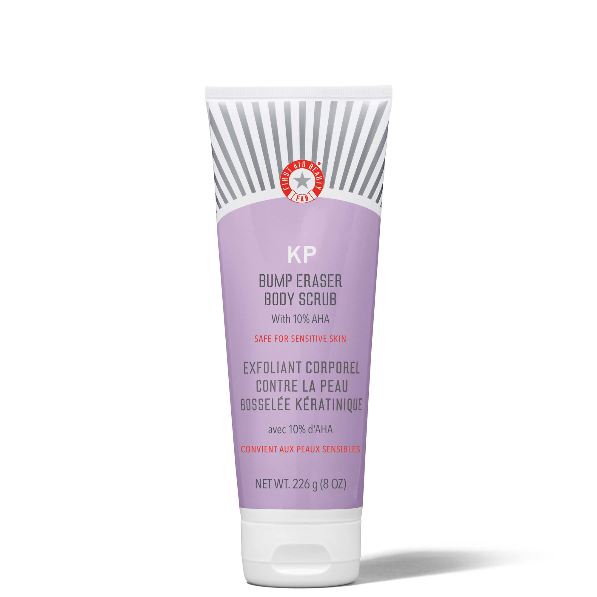 First Aid Beauty Kp Bump Eraser Body Scrub With 10% Aha - Body Exfoliant for Keratosis Pilaris 8oz