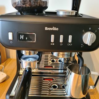 The coffee machine says 'hi' when it's turned on