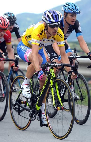 Damiano Cunego (Lampre - ISD) in action