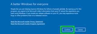 Windows 10 new start menu how to - Click Confirm
