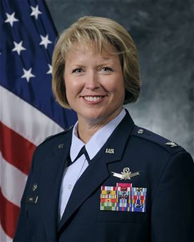 Col. DeAnna Burt, commander of the 50th Space Wing, Air Force Space Command, at Schriever Air Force Base, Colorado.