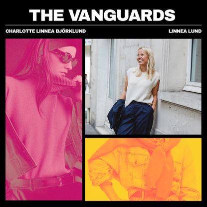 Marie Claire graphics of Charlotte Linnea Bj&ouml;rklund's Linnea Lund cashmere line