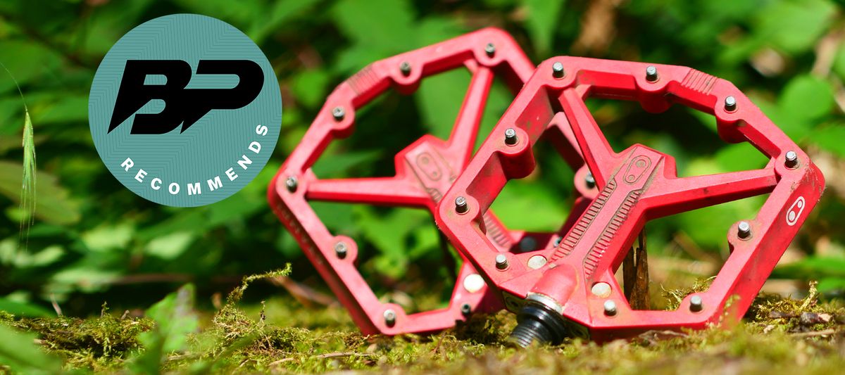 Crankbrothers Stamp 1 Gen 2 review hero image with Bike Perfect Recommends badge