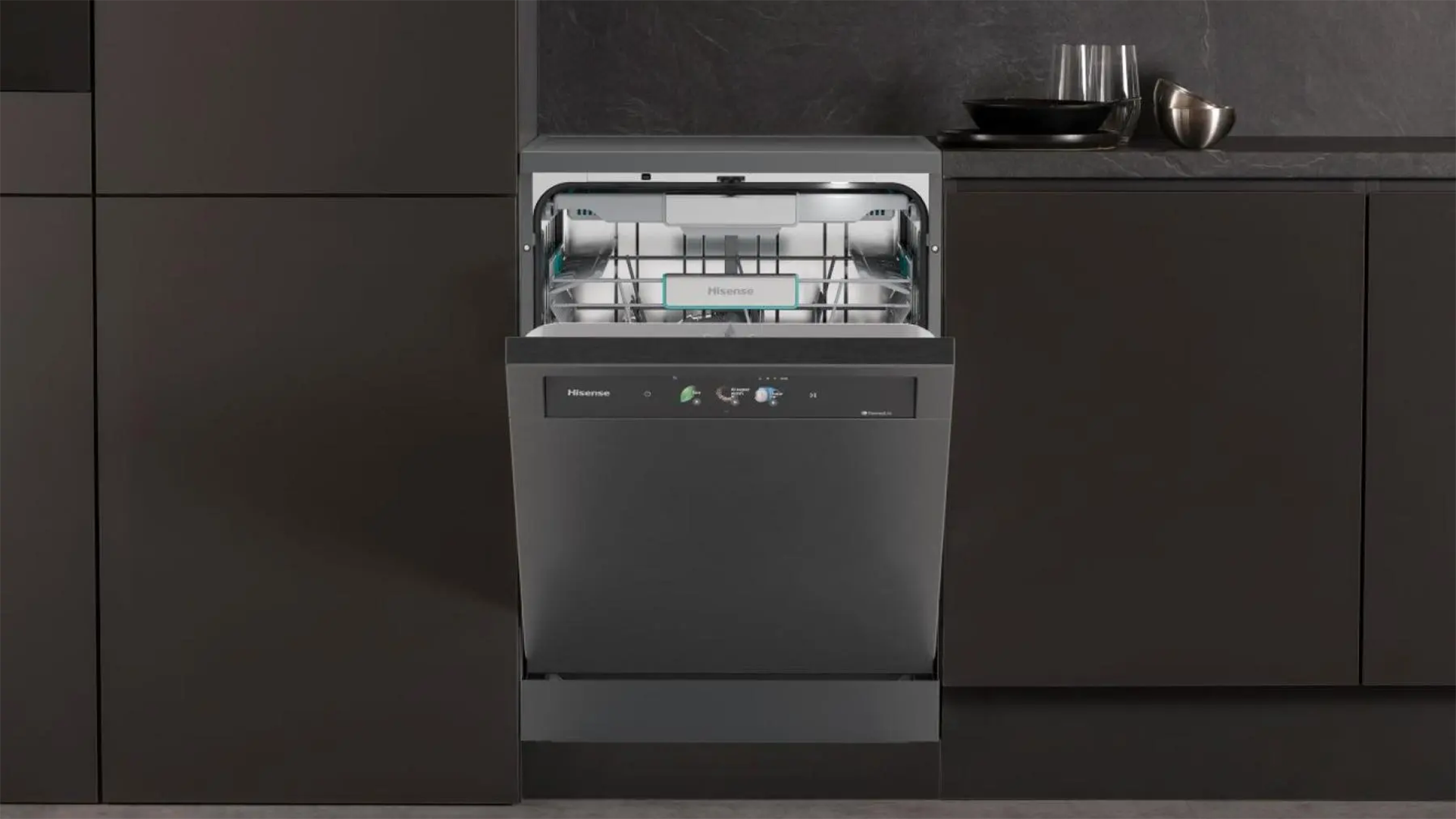 The Hisense Hi9 WiFi-connected dishwasher is smarter where it matters, giving you better control of your cleaning, wherever you are