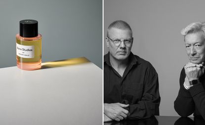 Acne Studios by Frédéric Malle perfume; portrait of Jonny Johansson and Frédéric Malle