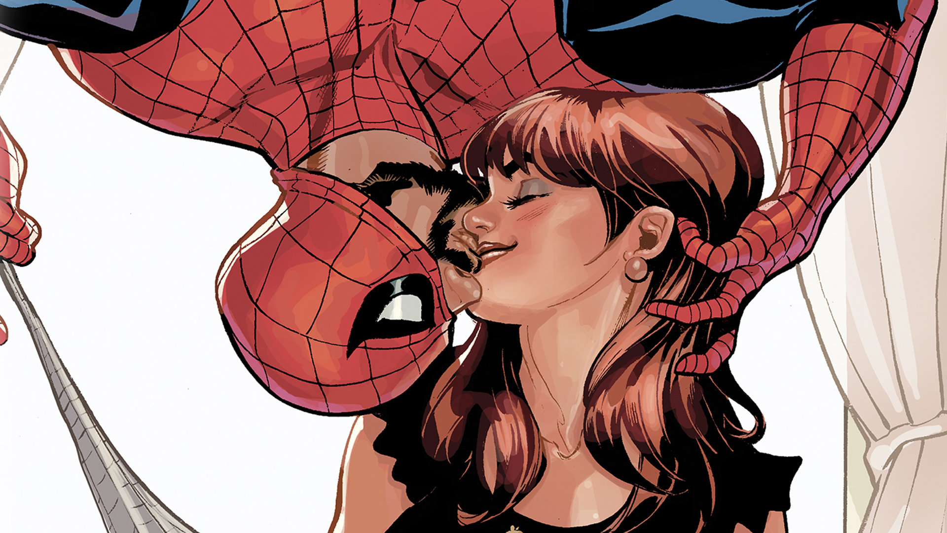 Los transportistas de Peter Parker y Mary Jane se están dando un festín con esta nueva portada variante de Acción de Gracias para Ultimate Spider-Man #11.