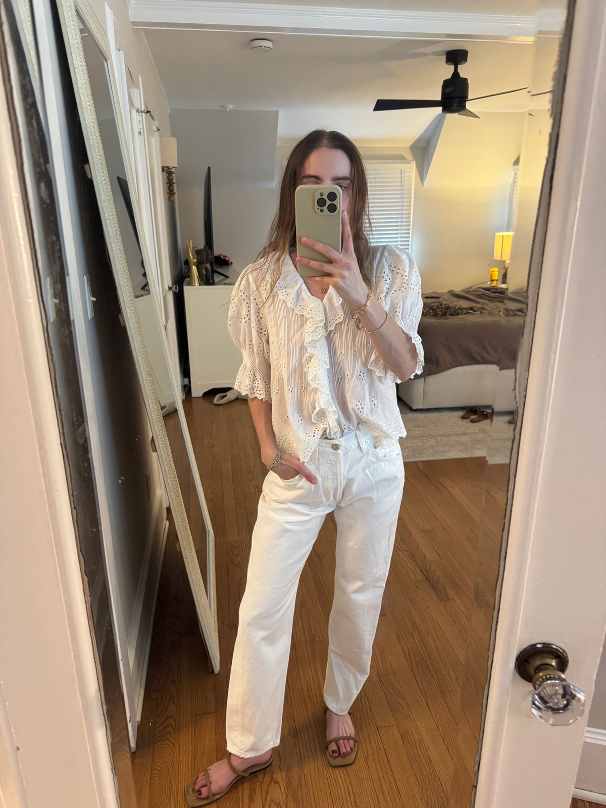 Tessa Faye O'Connell wearing a summer top.