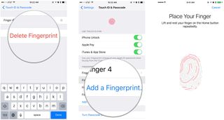 To delete and re-add your Touch ID fingerprints on iPhone or iPad , tap on Delete Fingerprint. Repeat until every fingerprint has been removed. Select Add Fingerprint, then follow the on-screen prompts to set up a new fingerprint.