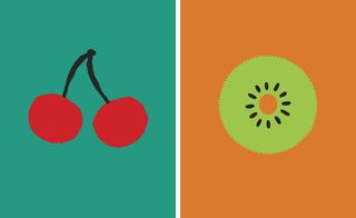 'Cherries' by Jean Jullien and 'Kiwi