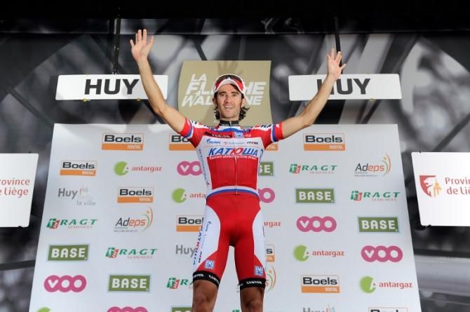 Daniel Moreno (Katusha) winner of the 2013 Fleche Wallonne