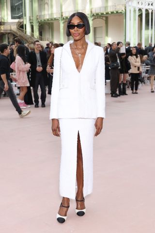 Naomi Campbell attends the Chanel Paris Womenswear Spring-Summer 2025 