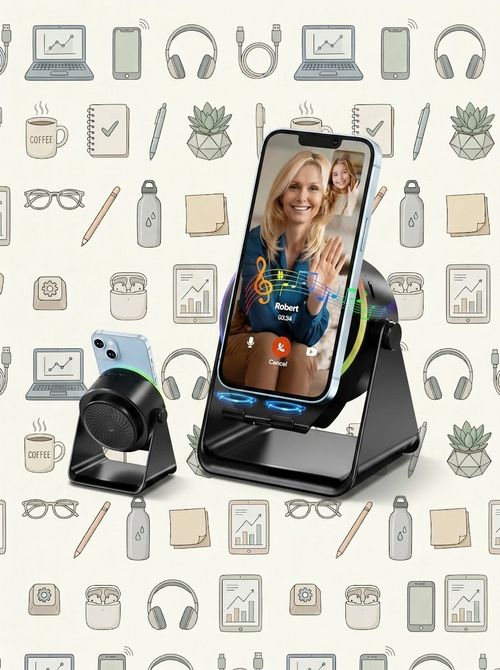 Phone Stand With Bluetooth Speaker 