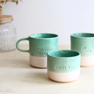 Personalised coffee ceramic mugs 