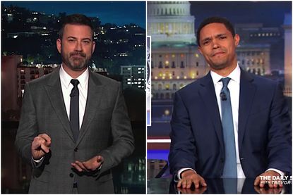 Trevor Noah and Jimmy Kimmel slam Trump on "shithole" comment
