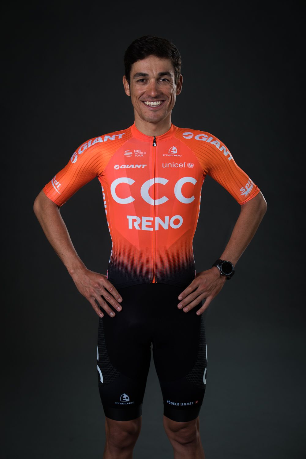 Amaro Antunes shows off the new CCC Team kit