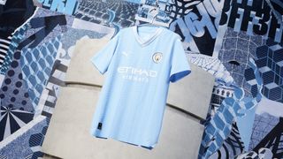 New Manchester City home shirt for the 23/24 season