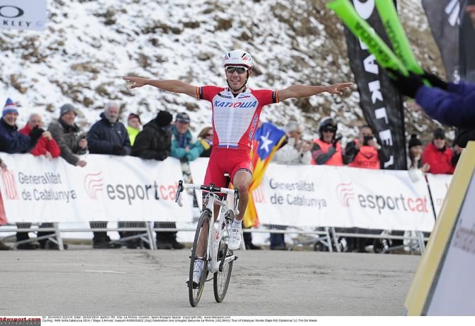 Joaquim Rodriguez (Katusha) takes his first victory of the 2014 season in stage 3 at Catalunya