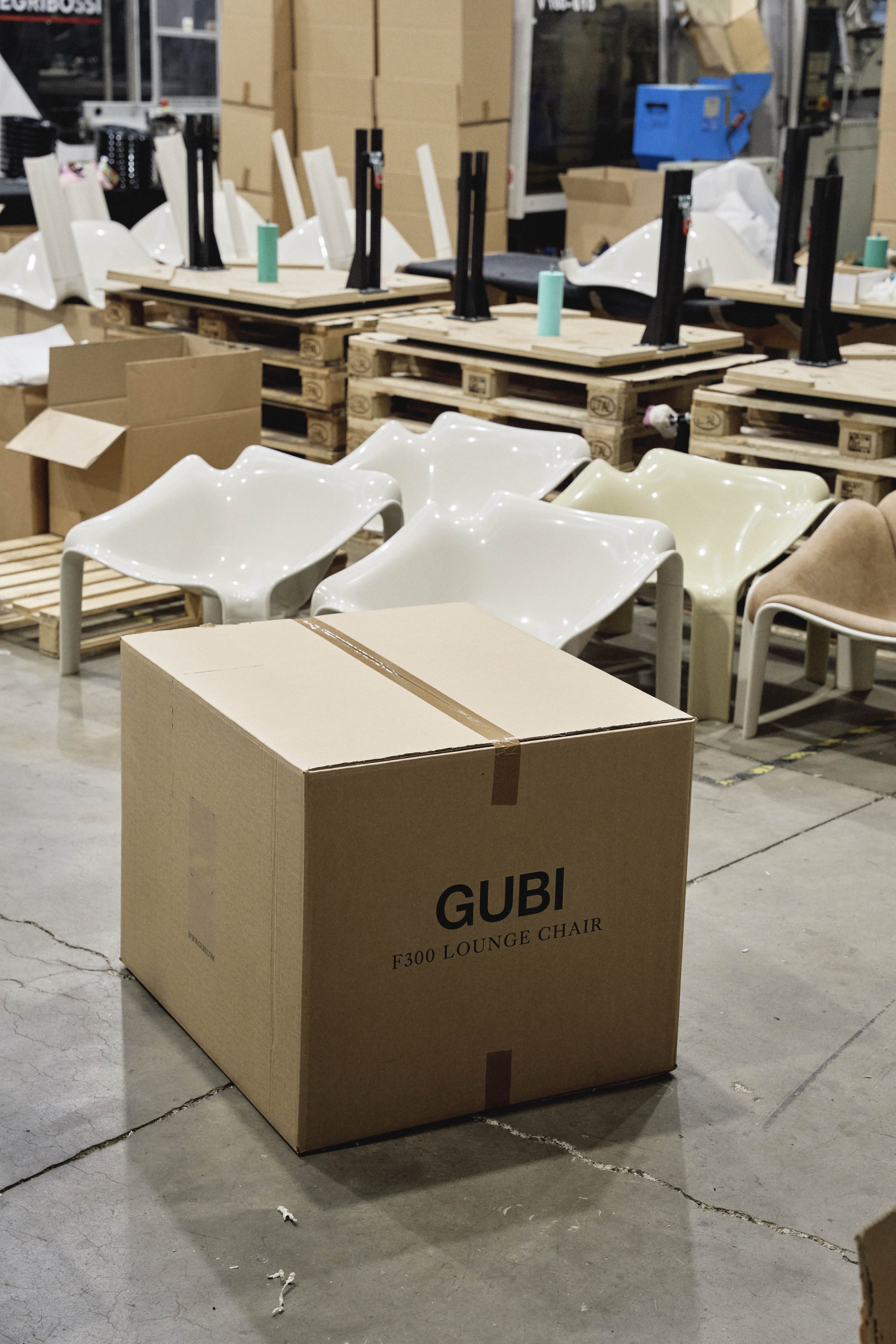 Production shot of chair in a factory