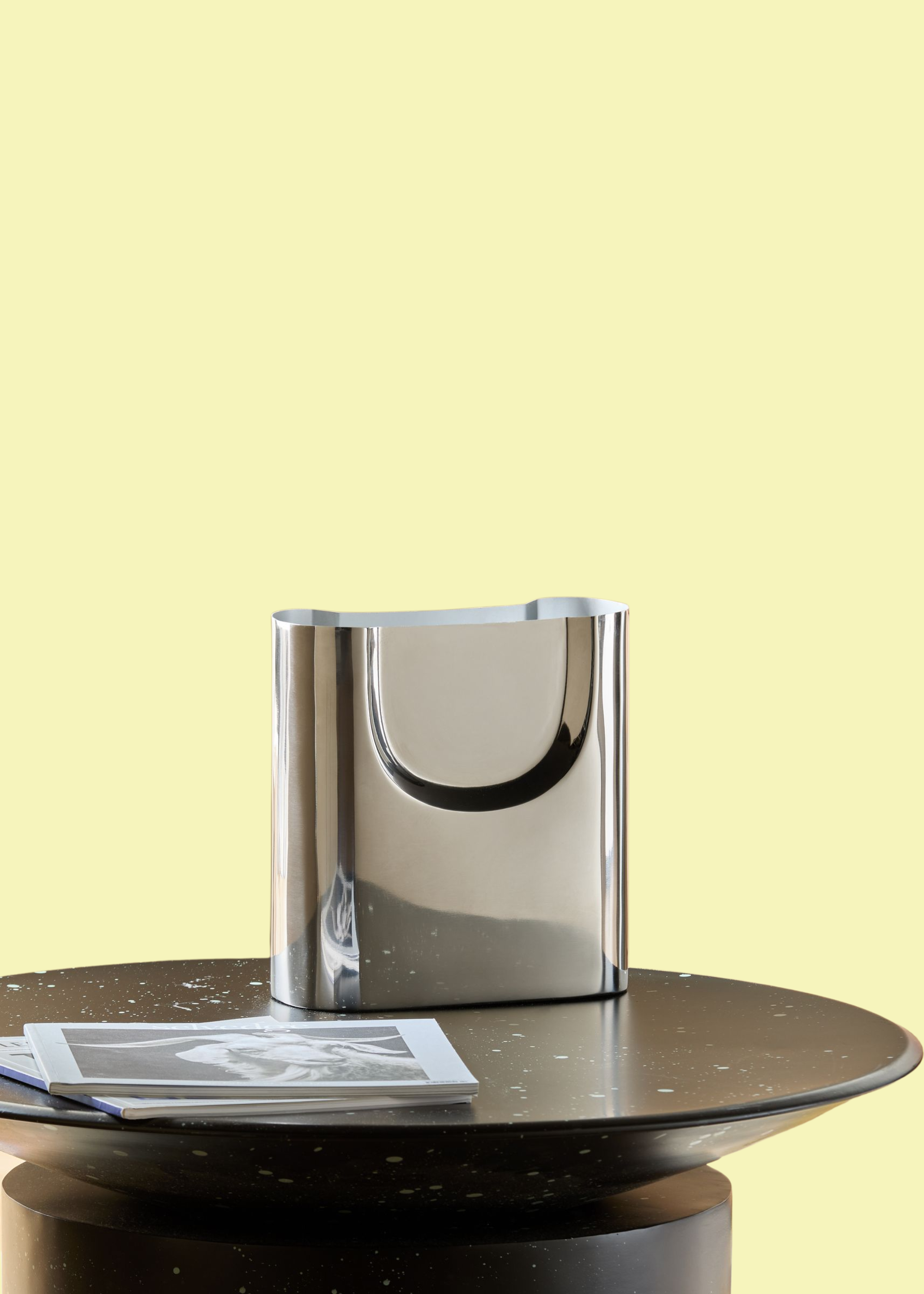 MADE.COM, Juro Stainless Steel Vase in Chrome