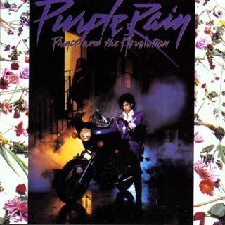 Prince 'Purple Rain' artwork. Released in 1984, 'Purple Rain' is Prince's sizth studio album