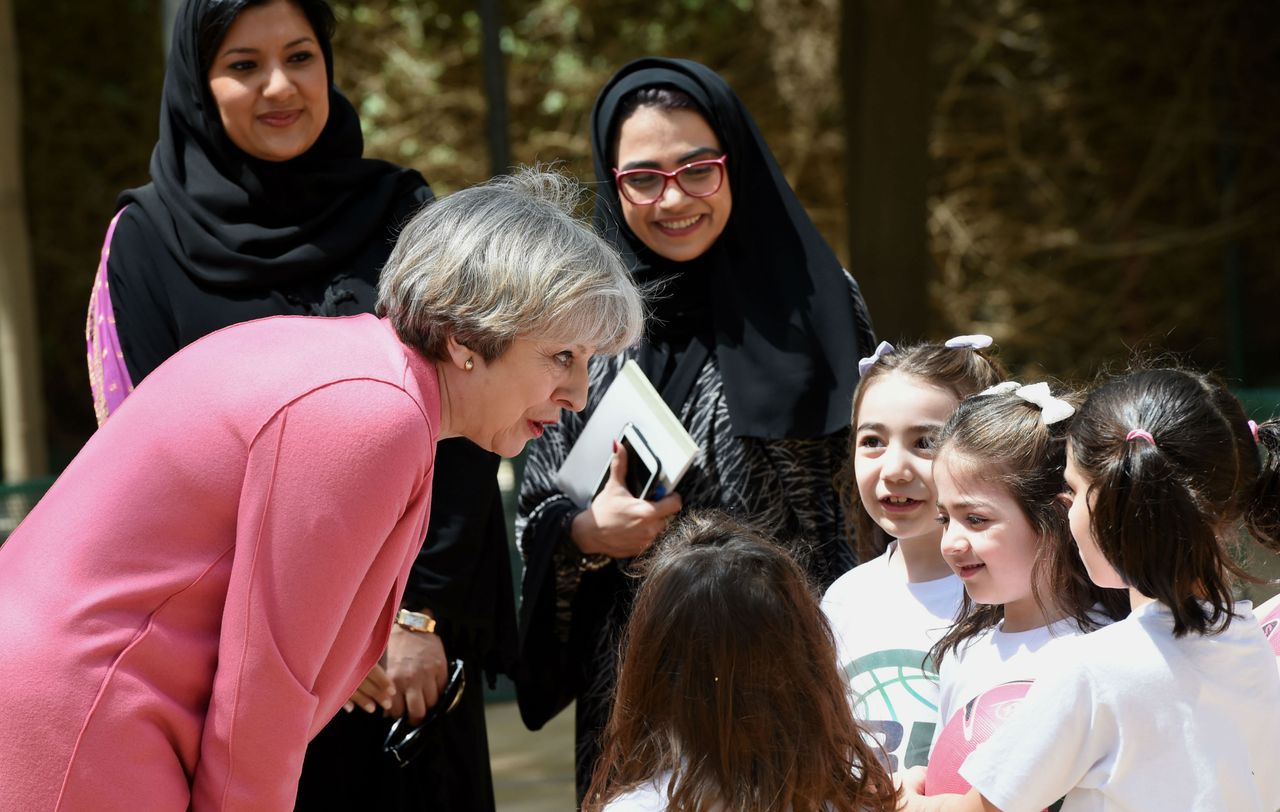 Theresa May visits Saudi Arabia