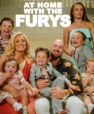 Tyson Fury and Paris Fury with their six kids promo image for Netflix docuseries At Home With the Furys