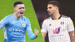 Phil Foden of Manchester City and Aleksandar Mitrovic of Fulham could both feature in the Manchester City vs Fulham live stream