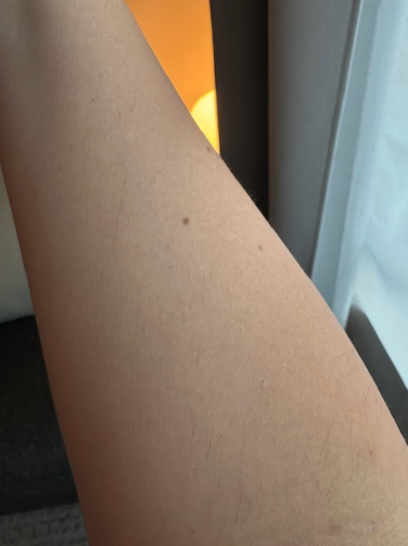 Madi L., a 'Marie Claire' tester, tests the Sensica SensiLight Pro Bronze