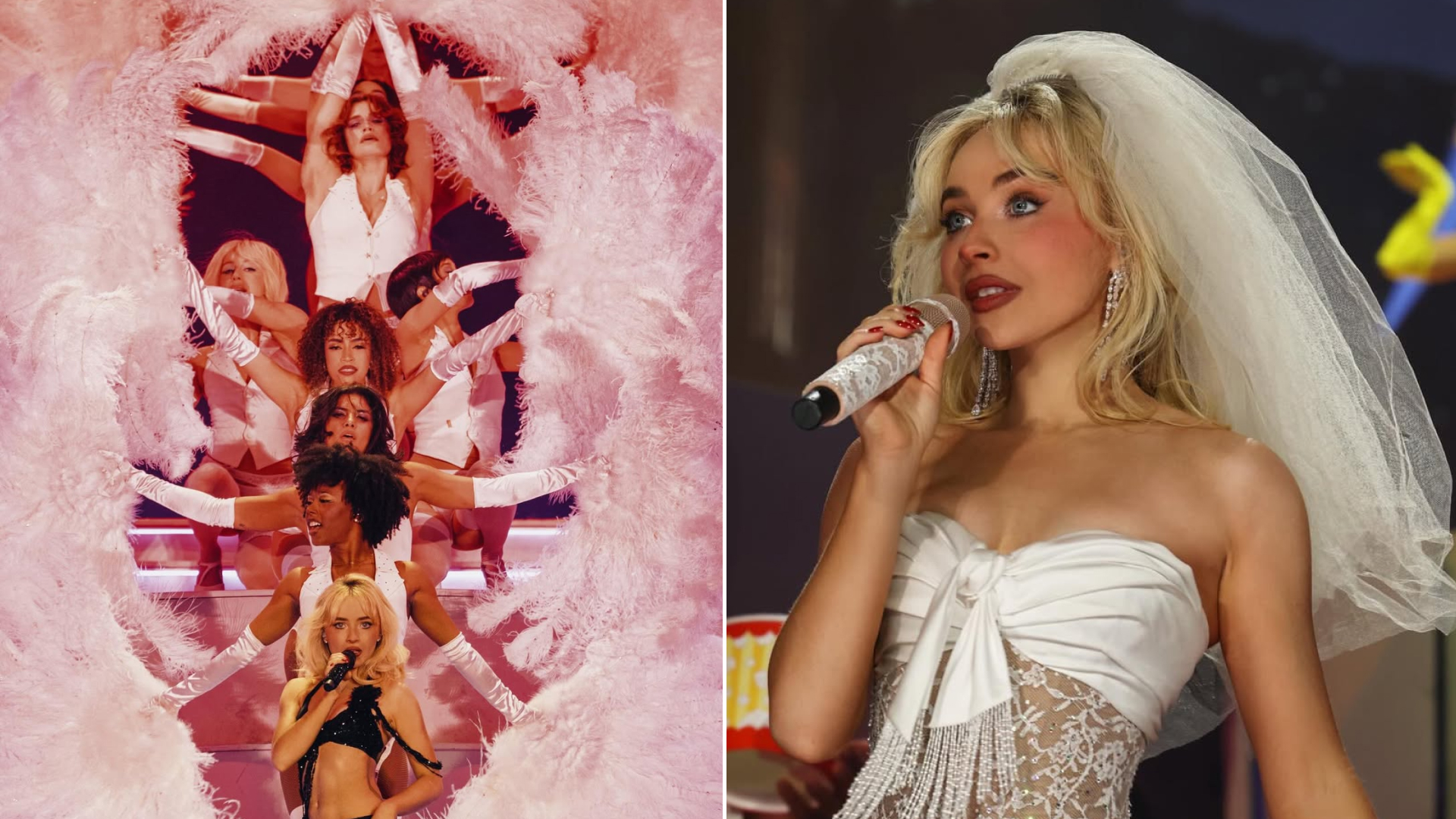 Sabrina Carpenter performs at Coachella 2026 Weekend 2 in custom Dior outfits