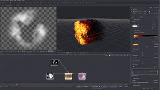 Add another Fast Noise node to add detail to your flames