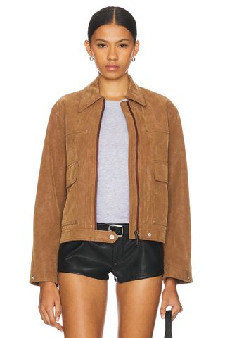 X We the Free Blair Faux Suede Jacket