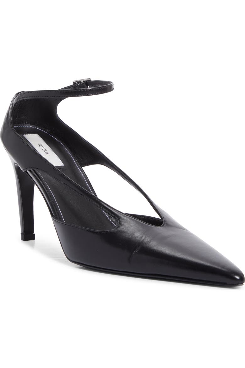 Strappy Pointed Toe Pump