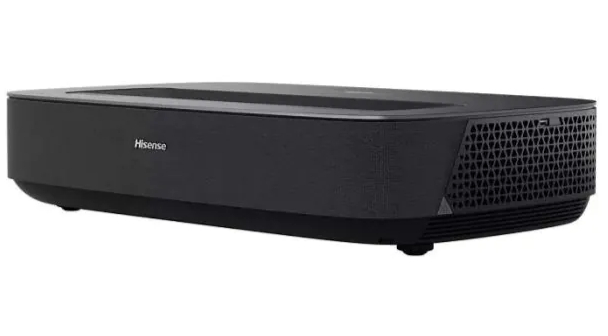 Hisense PL2 projector on a white background