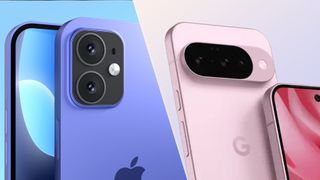 iPhone 17 and Pixel 10 renders side by side