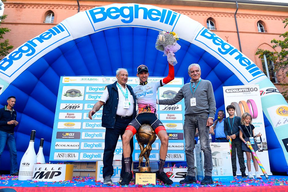 Bauke Mollema on the GP Bruno Beghelli podium