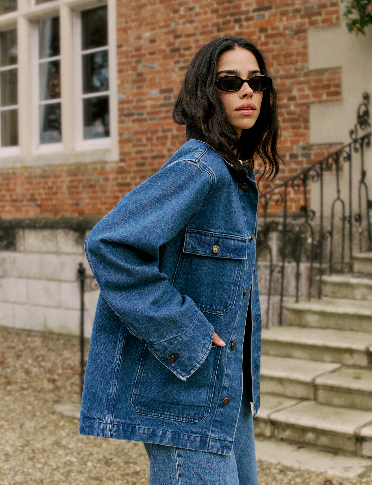 Delon Core Jacket: Denim, Mid Blue