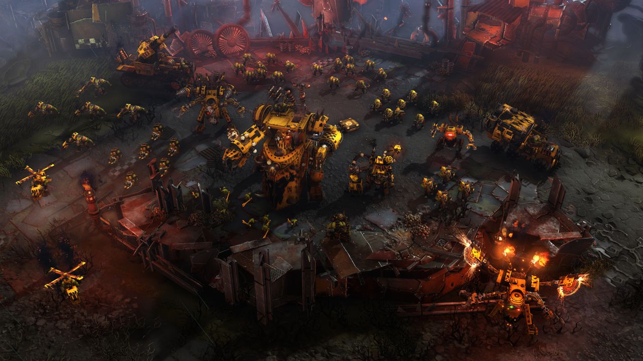 This Ork squad is preparing for battle &ndash; any minute now...