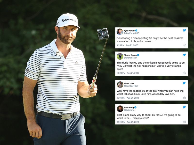 Social Media Reacts After Dustin Johnson&#039;s &quot;Disappointing&quot; 60