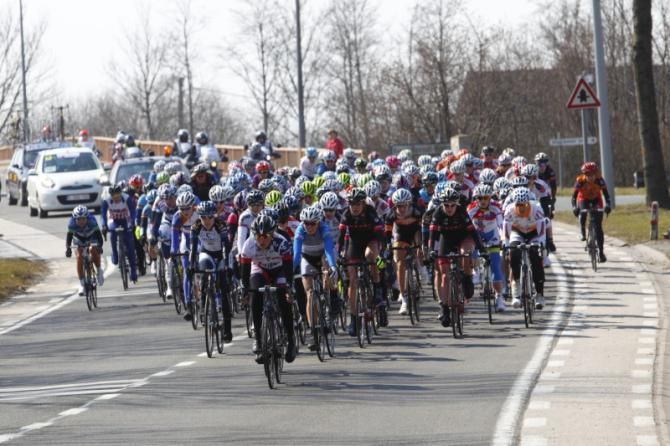 The bunch chased hard throughout the race to catch the leaders