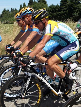 USA's Lance Armstrong (Astana)