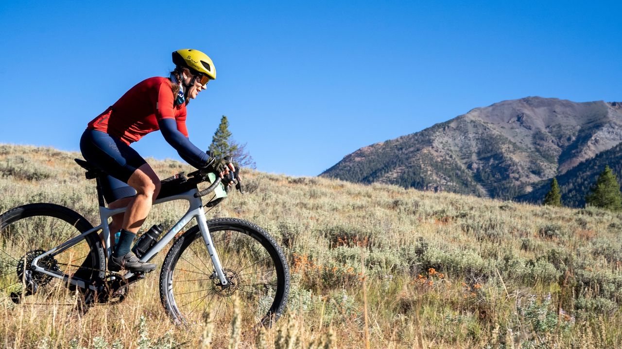 Rebecca Rusch riding gravel