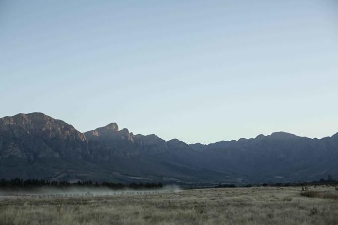 Racing away from Tulbagh during the Cape Epic