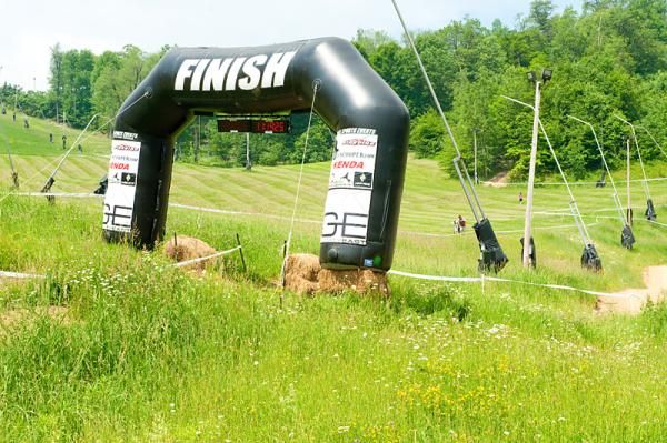 The finish of the Gravity East round at Seven Springs