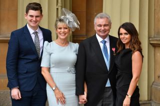 Eamonn Holmes and Ruth Langsford with their son Jack and Eamonn's daughter Rebecca