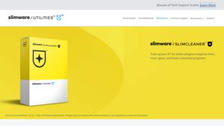 SlimCleaner website screenshot