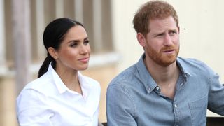 Prince Harry, Duke of Sussex and Meghan, Duchess of Sussex visit a local farming family, the Woodleys, on October 17, 2018 in Dubbo, Australia. The Duke and Duchess of Sussex are on their official 16-day Autumn tour visiting cities in Australia, Fiji, Tonga and New Zealand.