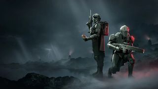 Official key art for the Redacted Regiment Warbond for Helldivers 2.