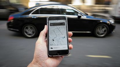 Uber ride-hailing app 